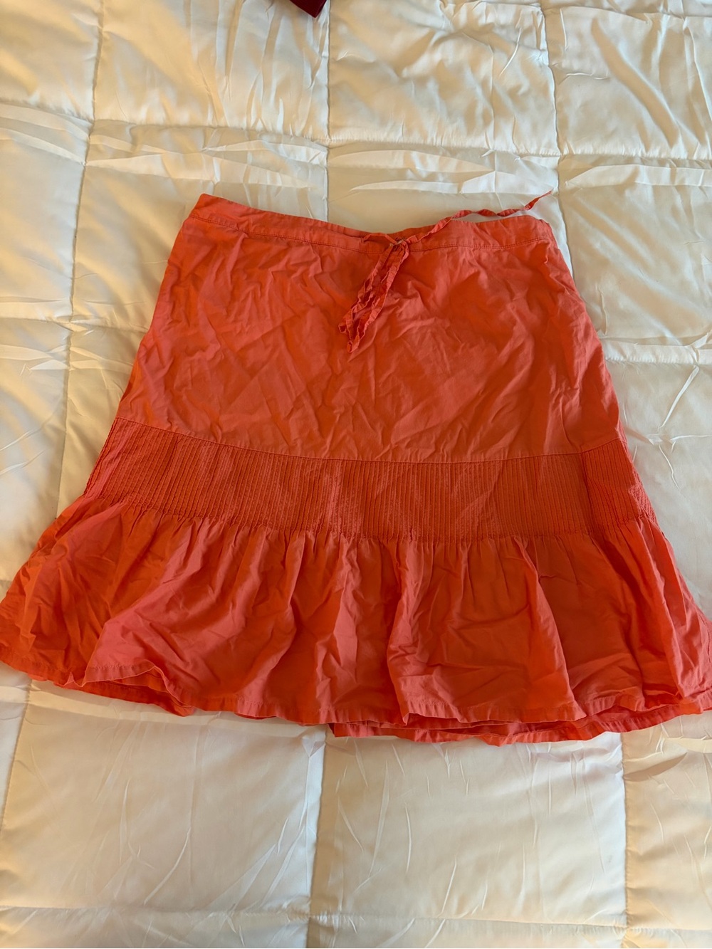 Women's Coral Tiered Ruffle Skirt